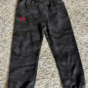 Under Armour Black and Red Sweatpants with Elastic Waistband